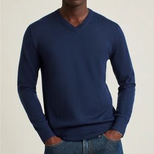 Bonobos Navy V-Neck Slim Sweater Size M